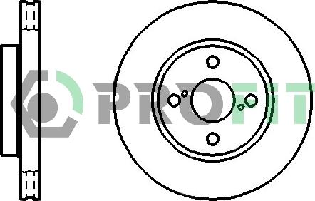 Profit 5010-1294 - Brake Disc autospares.lv