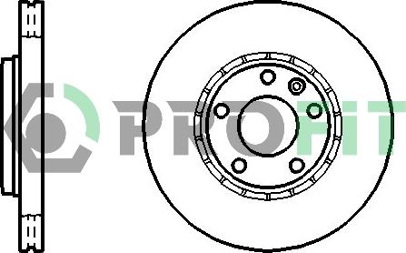 Profit 5010-1204 - Brake Disc autospares.lv