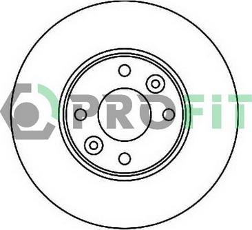 Profit 5010-1201 - Brake Disc autospares.lv