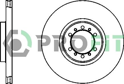 Profit 5010-1212 - Brake Disc autospares.lv