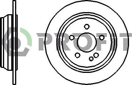 Profit 5010-1234 - Brake Disc autospares.lv