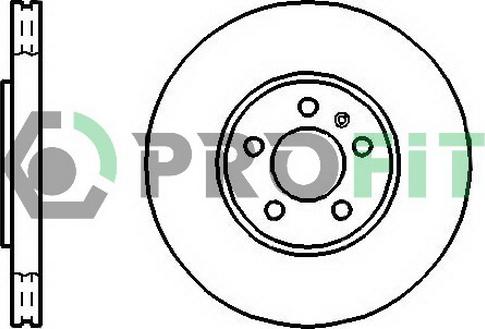 Profit 5010-1221 - Brake Disc autospares.lv