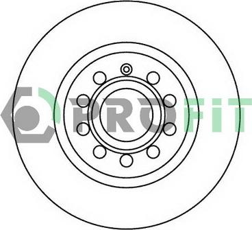 Profit 5010-1223 - Brake Disc autospares.lv