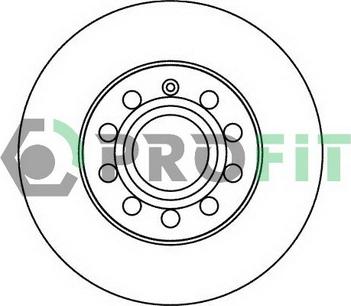 Profit 5010-1276 - Brake Disc autospares.lv