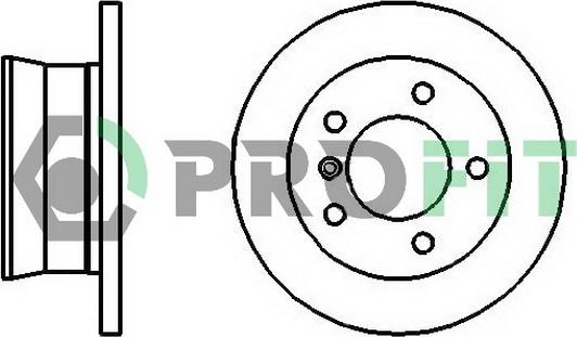 Profit 5010-2001 - Brake Disc autospares.lv