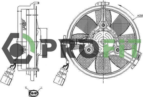 Profit 1850-0004 - Fan, radiator autospares.lv
