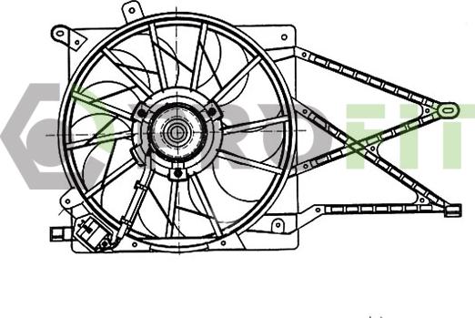 Profit 1850-0003 - Fan, radiator autospares.lv