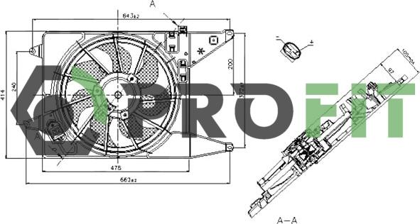 Profit 1850-0020 - Fan, radiator autospares.lv