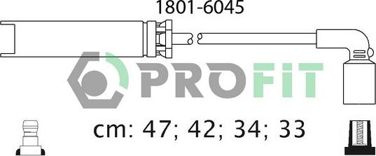 Profit 1801-6045 - Ignition Cable Kit autospares.lv