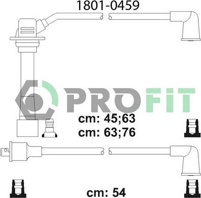 Profit 1801-0459 - Ignition Cable Kit autospares.lv