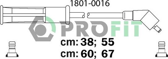 Profit 1801-0016 - Ignition Cable Kit autospares.lv