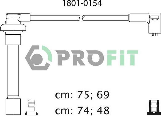 Profit 1801-0154 - Ignition Cable Kit autospares.lv