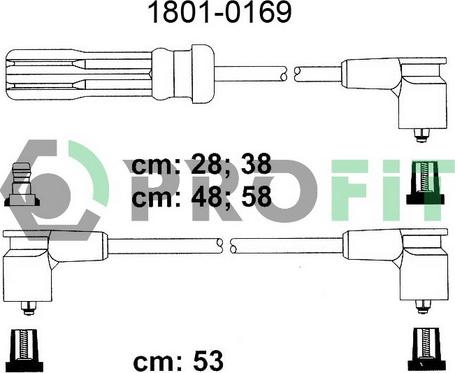 Profit 1801-0169 - Ignition Cable Kit autospares.lv