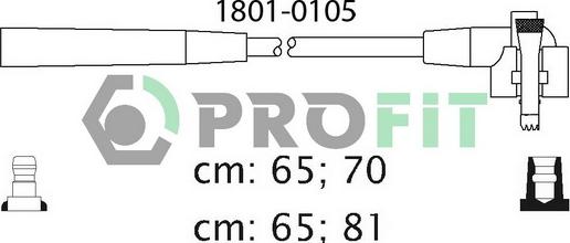 Profit 1801-0105 - Ignition Cable Kit autospares.lv