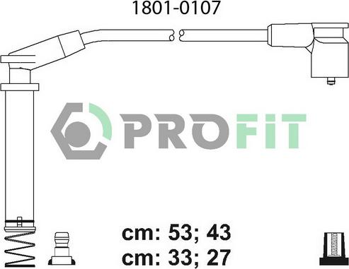 Profit 1801-0107 - Ignition Cable Kit autospares.lv