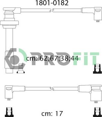 Profit 1801-0182 - Ignition Cable Kit autospares.lv