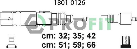 Profit 1801-0126 - Ignition Cable Kit autospares.lv