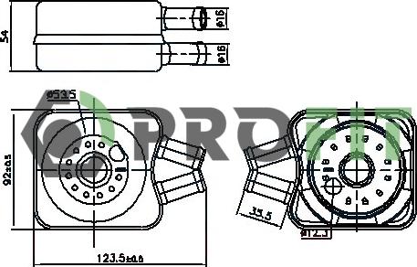 Profit 1745-0062 - Oil Cooler, engine oil autospares.lv