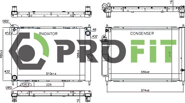 Profit 1740-0185 - Cooler Module autospares.lv