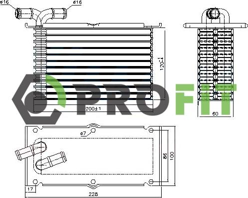 Profit 1780-0159 - Intercooler, charger autospares.lv