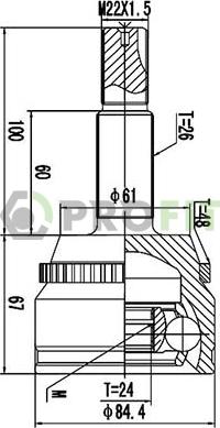 Profit 2710-3071 - Joint Kit, drive shaft autospares.lv