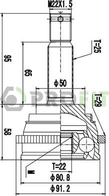 Profit 2710-2655 - Joint Kit, drive shaft autospares.lv