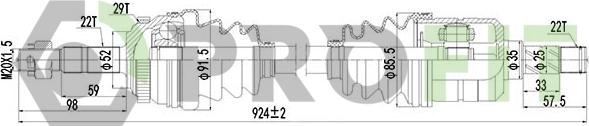 Profit 2730-0770 - Drive Shaft autospares.lv