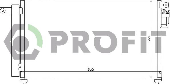 Profit PR 1312C2 - Condenser, air conditioning autospares.lv