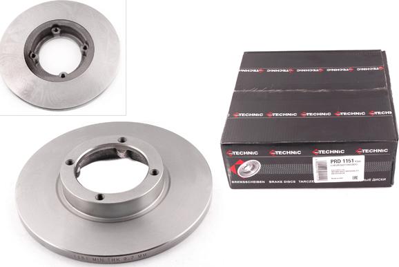 Protechnic PRD1151 - Brake Disc autospares.lv