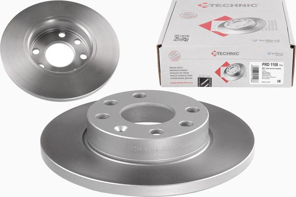 Protechnic PRD1108 - Brake Disc autospares.lv