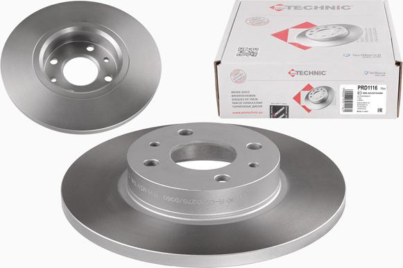 Protechnic PRD1116 - Brake Disc autospares.lv