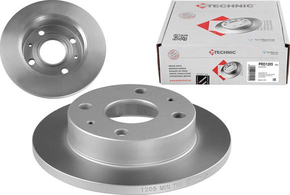 Protechnic PRD1205 - Brake Disc autospares.lv