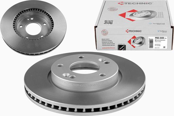 Protechnic PRD2559 - Brake Disc autospares.lv