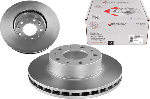 Protechnic PRD2342 - Brake Disc autospares.lv