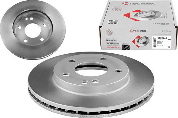 Protechnic PRD2244 - Brake Disc autospares.lv