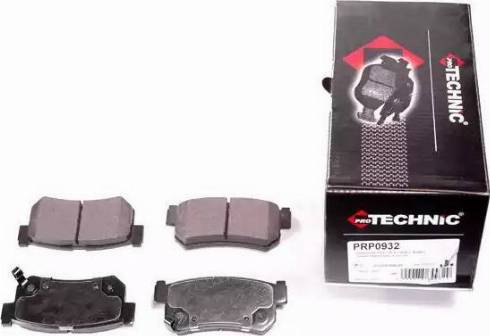 Protechnic PRP0932-3M - Brake Pad Set, disc brake autospares.lv