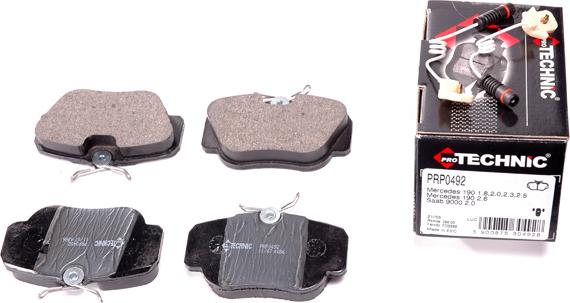 Protechnic PRP0492 - Brake Pad Set, disc brake autospares.lv
