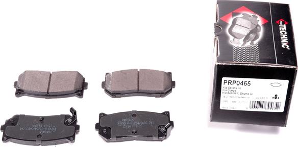 Protechnic PRP0465 - Brake Pad Set, disc brake autospares.lv