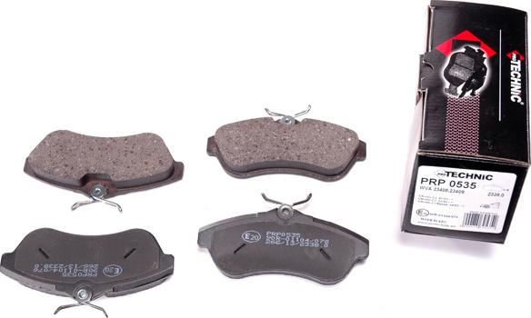 Protechnic PRP0535 - Brake Pad Set, disc brake autospares.lv