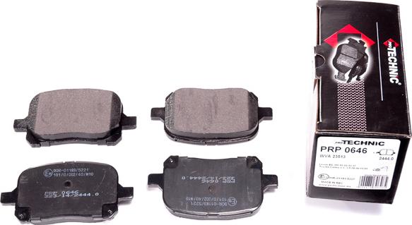 Protechnic PRP0646 - Brake Pad Set, disc brake autospares.lv