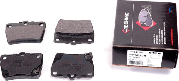 Protechnic PRP0651-3M - Brake Pad Set, disc brake autospares.lv