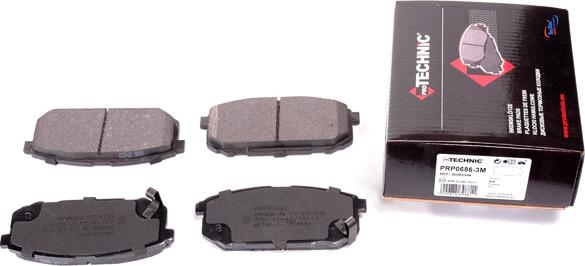 Protechnic PRP0686-3M - Brake Pad Set, disc brake autospares.lv