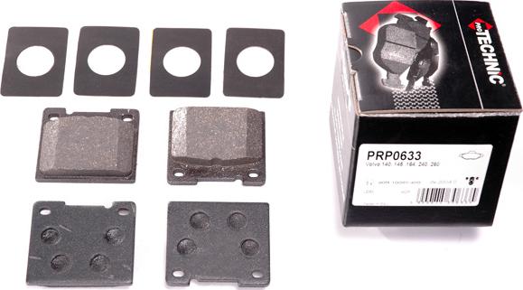 Protechnic PRP0633 - Brake Pad Set, disc brake autospares.lv