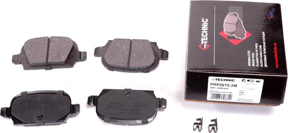 Protechnic PRP0670-3M - Brake Pad Set, disc brake autospares.lv