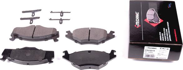 Protechnic PRP0019 - Brake Pad Set, disc brake autospares.lv