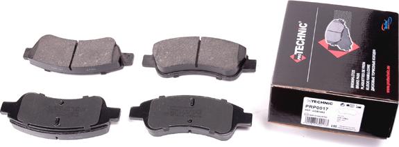 Protechnic PRP0017 - Brake Pad Set, disc brake autospares.lv