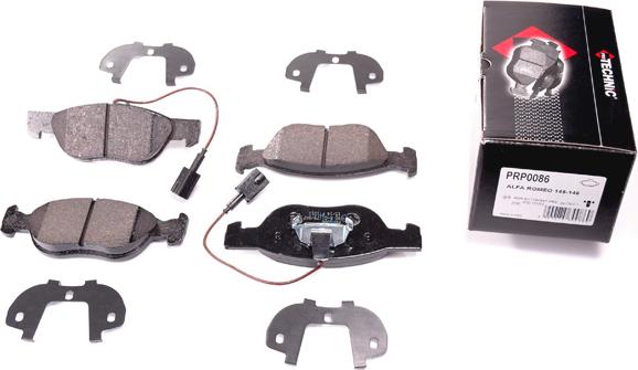 Protechnic PRP0086 - Brake Pad Set, disc brake autospares.lv