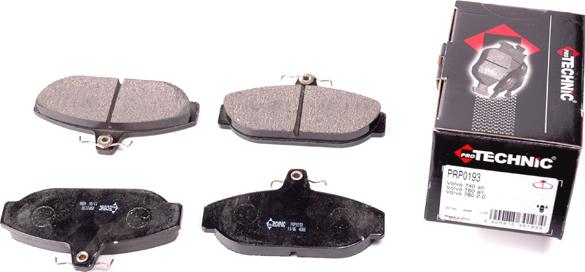 Protechnic PRP0193 - Brake Pad Set, disc brake autospares.lv