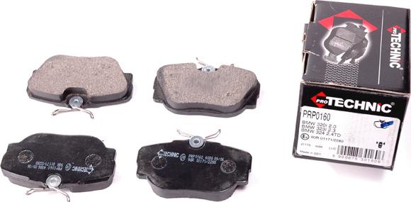 Protechnic PRP0160 - Brake Pad Set, disc brake autospares.lv