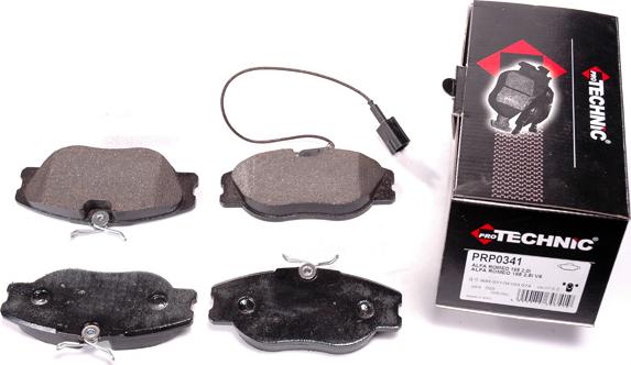 Protechnic PRP0341 - Brake Pad Set, disc brake autospares.lv